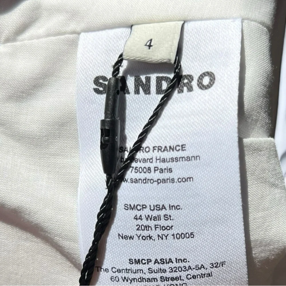 🌻NEW w/tags Sandro Blonvilla Puff Sleeve Crop Top | FR Size 4 / US Size 10 - Picture 11 of 14